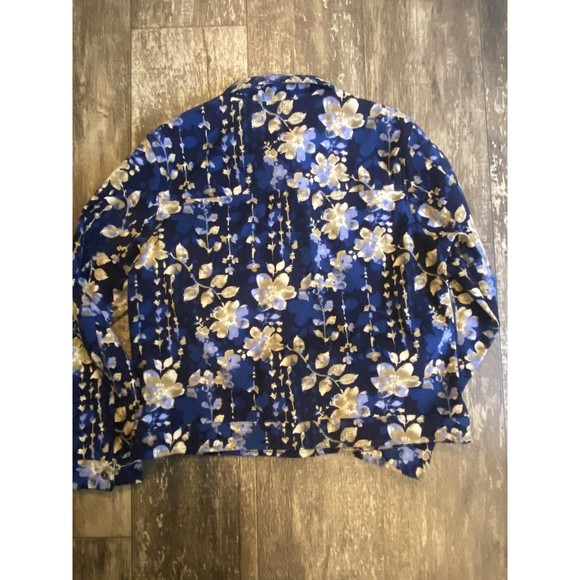 Baxter and Wells Women's button up Jackets size Large orange and blue - Picture 9 of 9